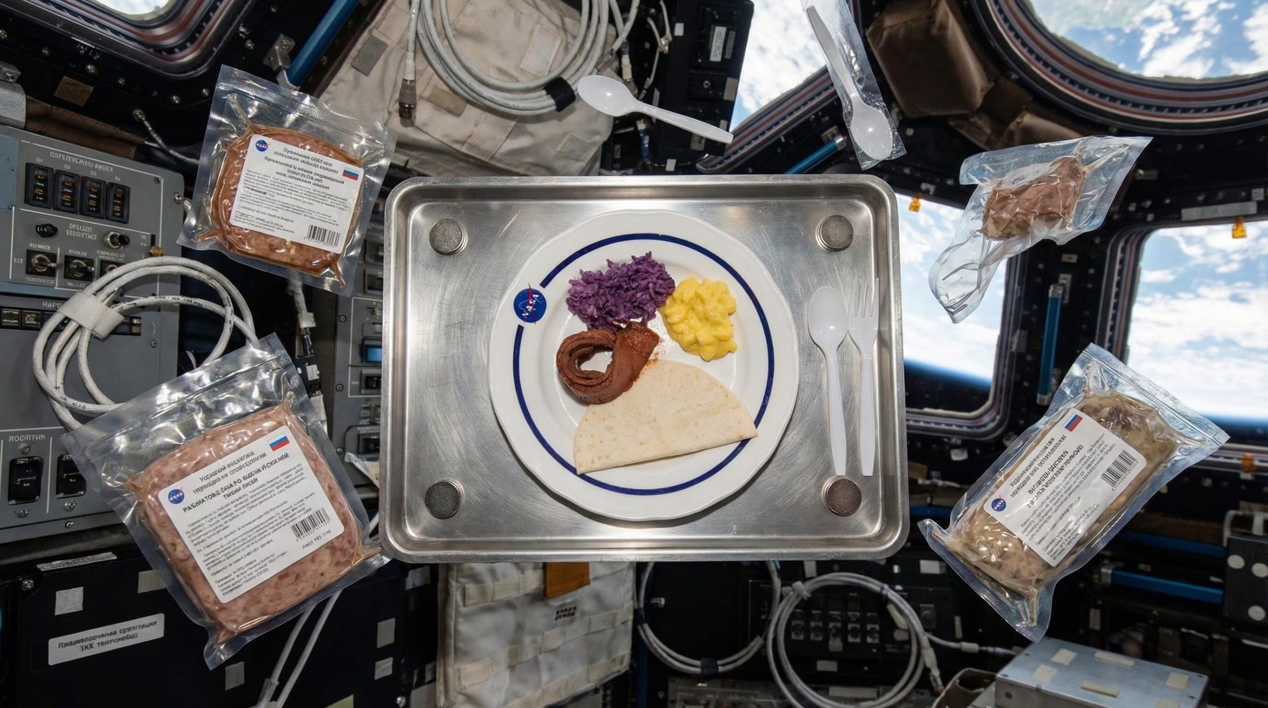 Los científicos observaron una disminución en metabolitos vinculados al consumo de café y pescado durante las misiones, lo que refleja cambios en la dieta de los astronautas a bordo de la estación espacial (Imagen Ilustrativa Infobae)
