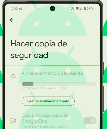 Las copias de seguridad guardan información de las aplicaciones como respaldo.