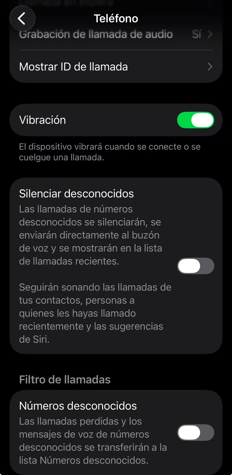 Los números fuera de tu agenda van directo al buzón de voz. (Apple)