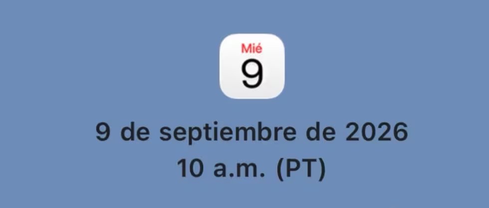 Apple anunció que su Apple Event se llevará a cabo a las 10:00 horas de California el 9 de setiembre. (Apple)
