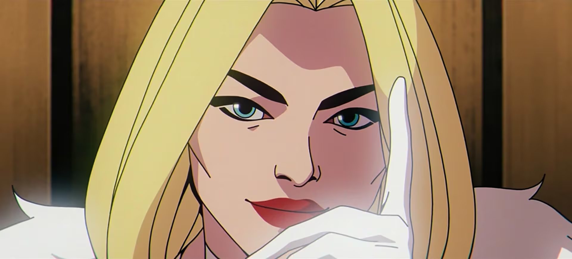 Samara Weaving interpreta a Emma Frost, un personaje ligado al poder mental, la influencia política y los cambios de lealtad