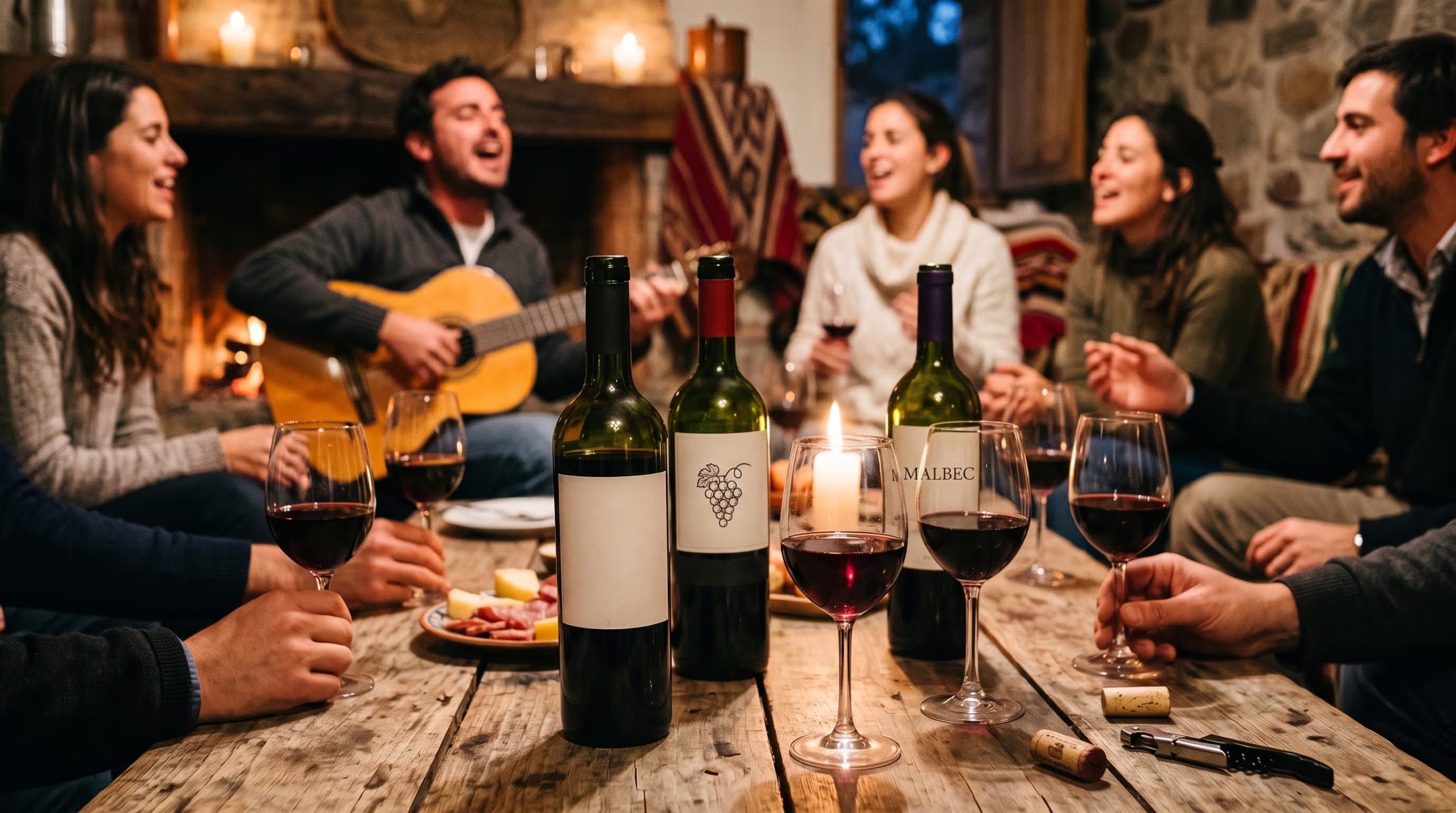 En las reuniones folklóricas el vino representa alegría y tradición, siendo protagonista en la mesa y en la música popular argentina (Imagen Ilustrativa Infobae)