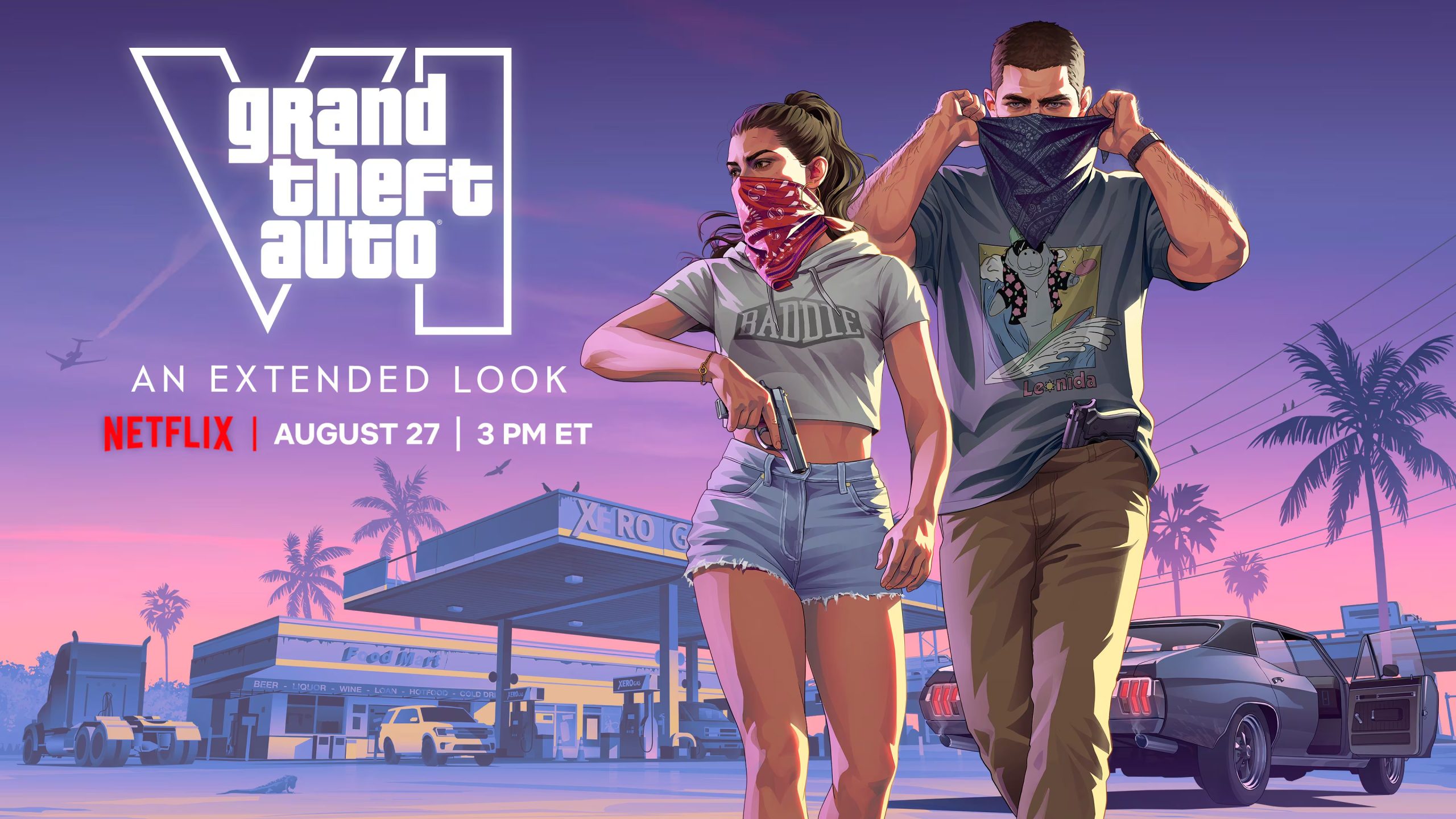 La presentación Grand Theft Auto VI: una vista extendida mostró detalles sobre la historia, los protagonistas, las misiones y las persecuciones policiales. (Rockstar Games)