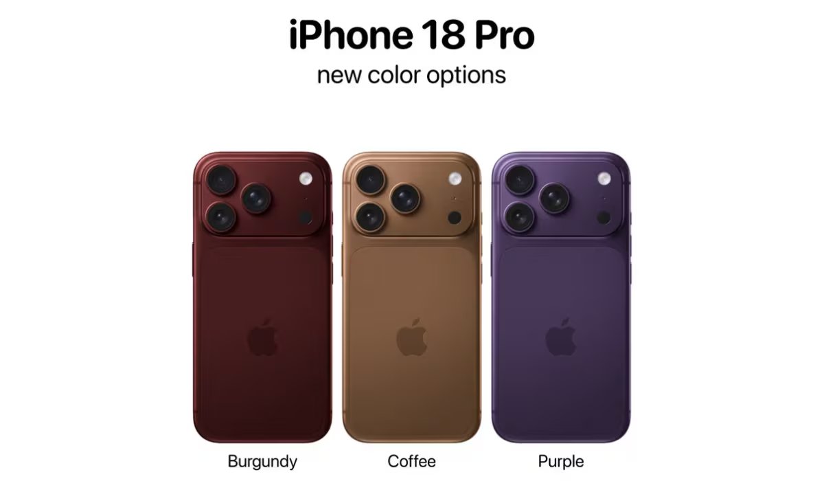 Apple apostaría por una trasera con acabado uniforme y nuevos colores, como cereza oscuro y azul claro, para diferenciar la identidad visual del iPhone 18 Pro. (Foto: X / theapplehub)