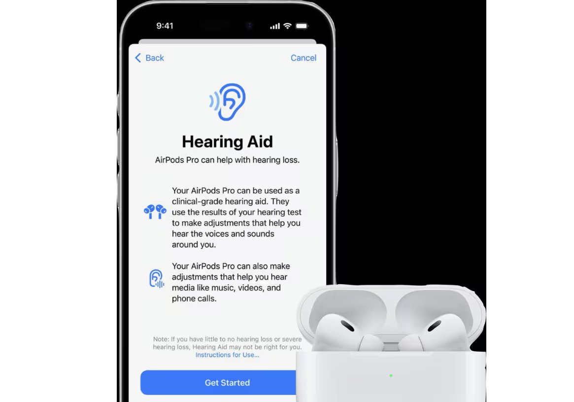 La Prueba de Audición de Apple permite evaluar la pérdida auditiva desde casa en cinco minutos. (Apple)