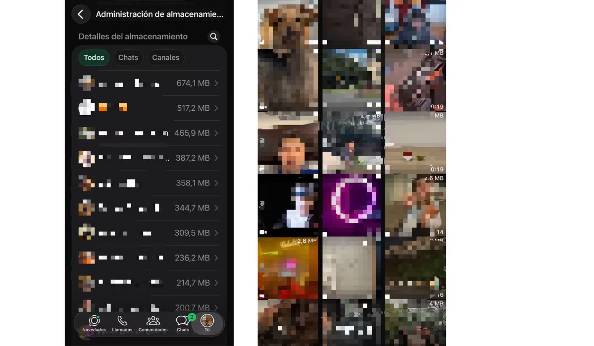 Los reenvíos duplican archivos: el mismo contenido puede descargarse varias veces. (WhatsApp)