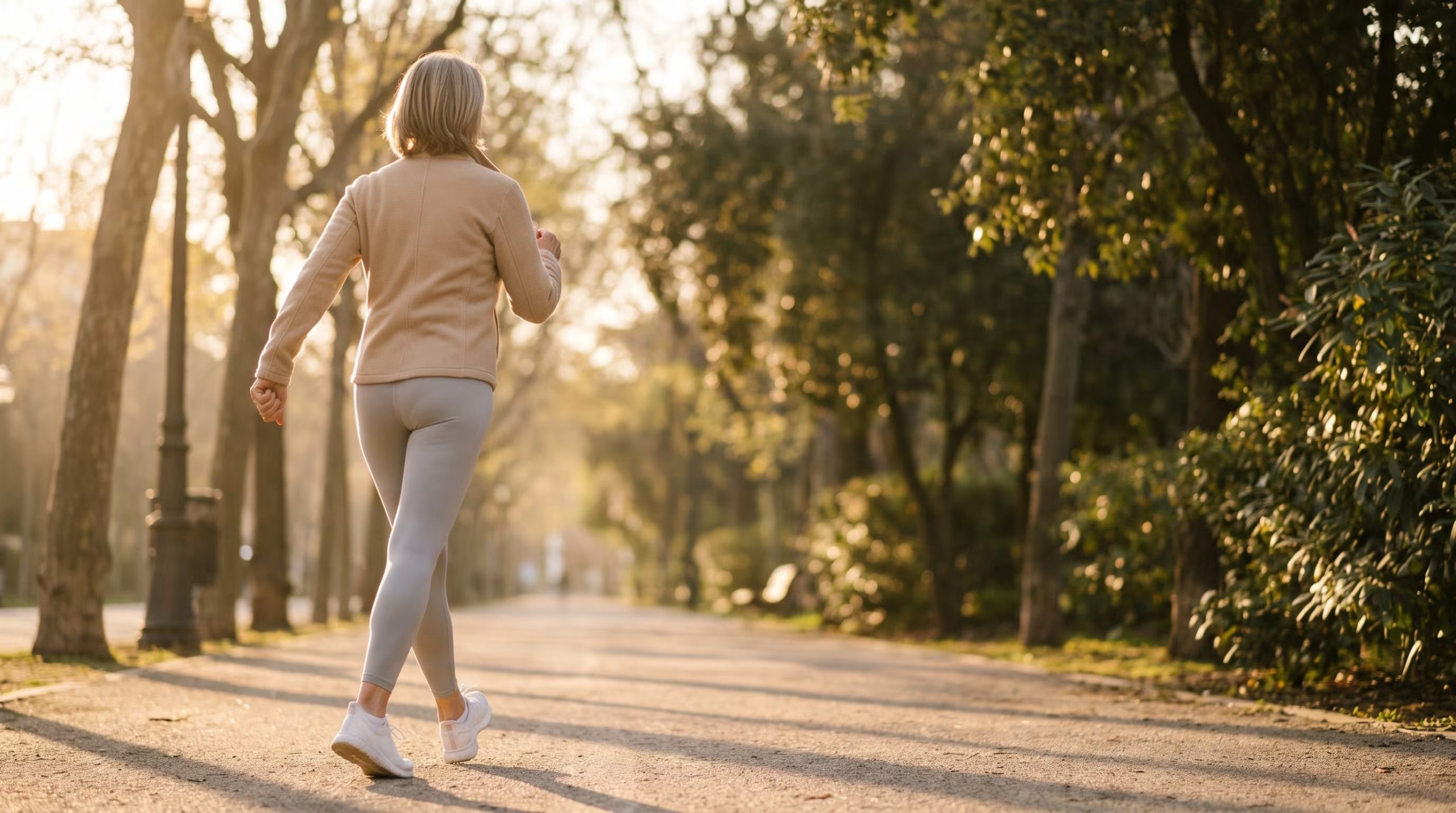 Una persona camina por un parque urbano. (Imagen Ilustrativa Infobae)