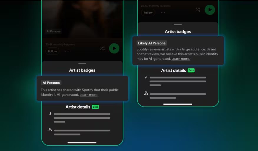 La compañía lanzó Verified by Spotify, una insignia para artistas orientada a identificar autenticidad. (Spotify)