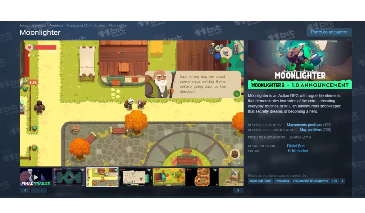 El título, que normalmente cuesta USD 19,99, salió al mercado en mayo de 2018. (Steam)