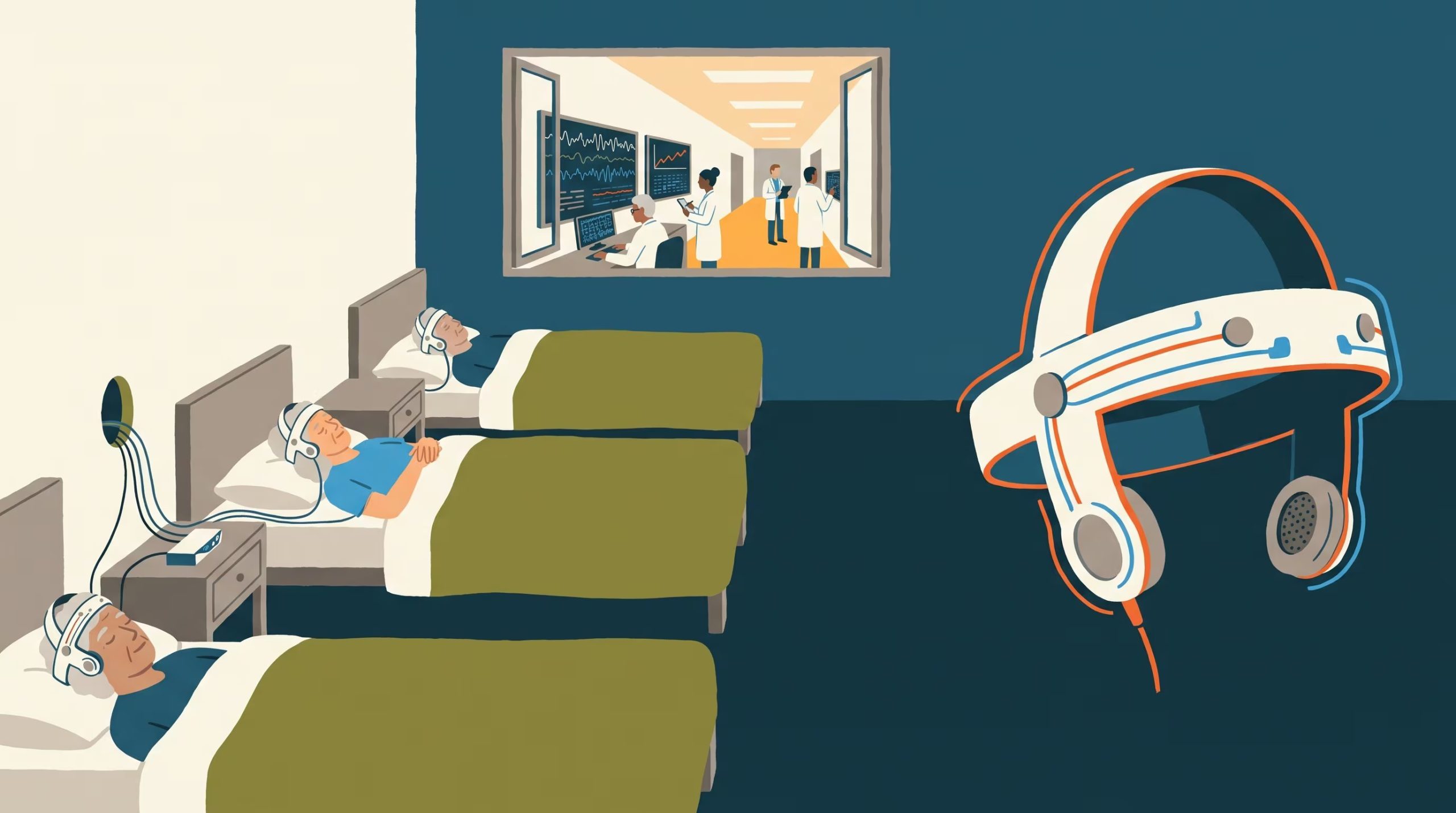 Más de cien voluntarios participaron en estudios del laboratorio para validar la detección y la estimulación de las ondas lentas antes del primer prototipo. (Imagen Ilustrativa Infobae)