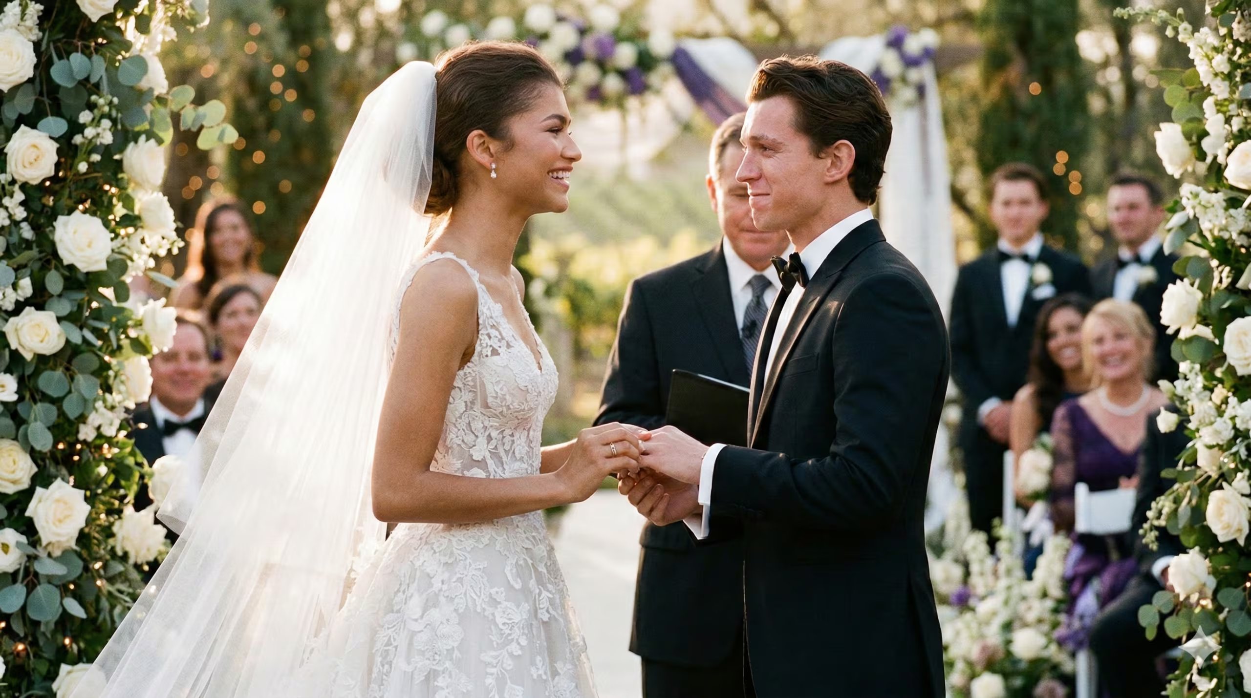 Zendaya y Tom Holland confirmaron su matrimonio después de versiones parciales y organizaron una fiesta privada el 4 de agosto en Surrey, Reino Unido