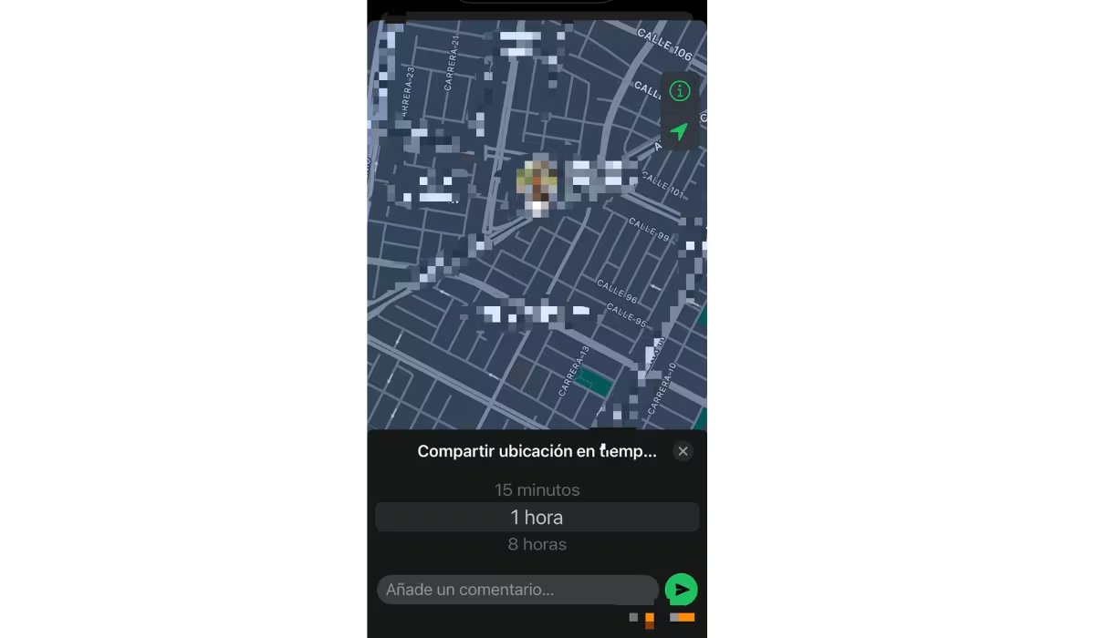 Los usuarios pueden seleccionar por cuánto tiempo compartir su ubicación con su pareja. (WhatsApp)