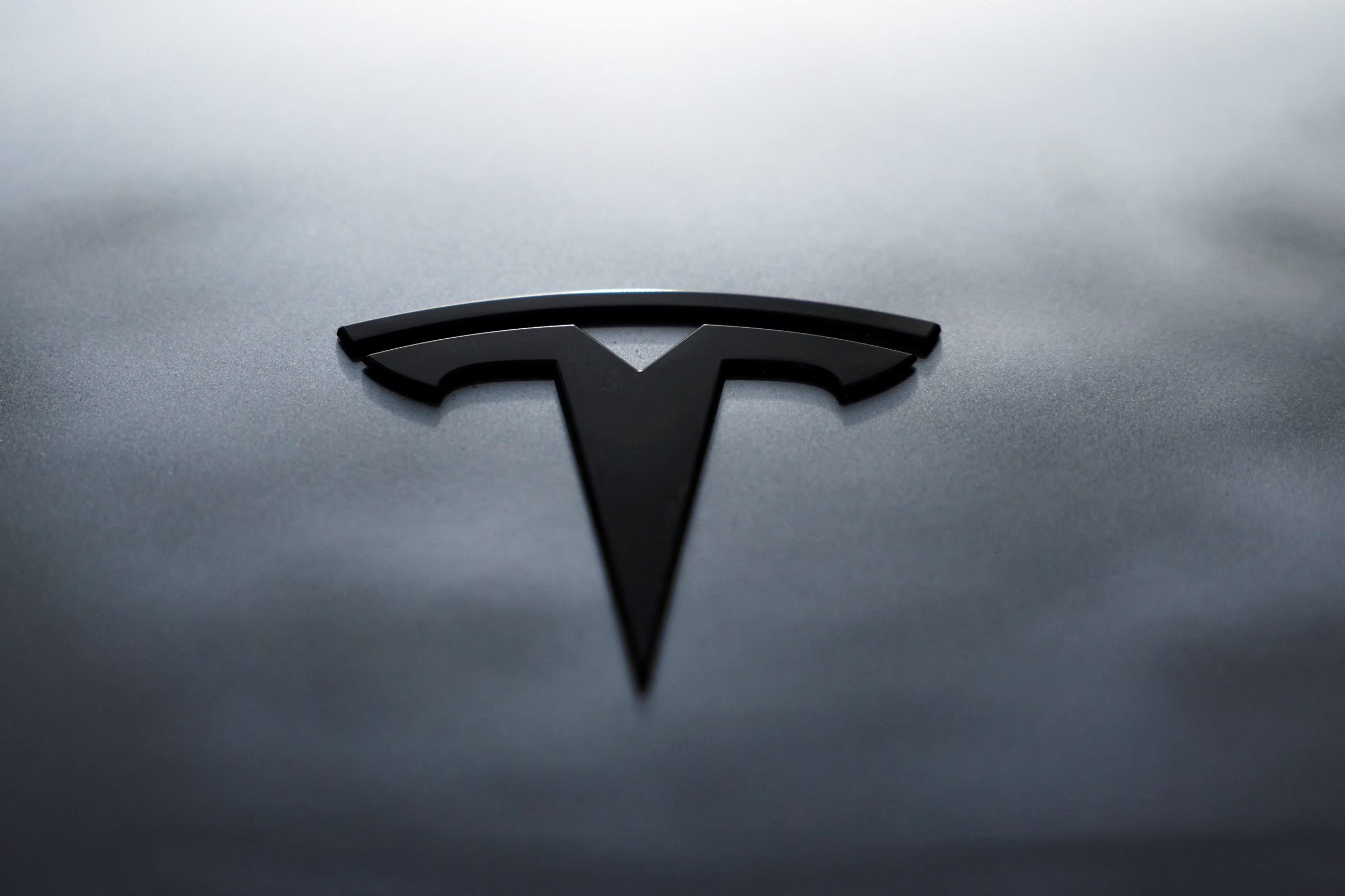 FILE PHOTO: The logo of Tesla is seen on a Tesla Model Y during Tesla Inc.'s official launch in Bogota, Colombia, November 20, 2025. REUTERS/Luisa Gonzalez/File Photo