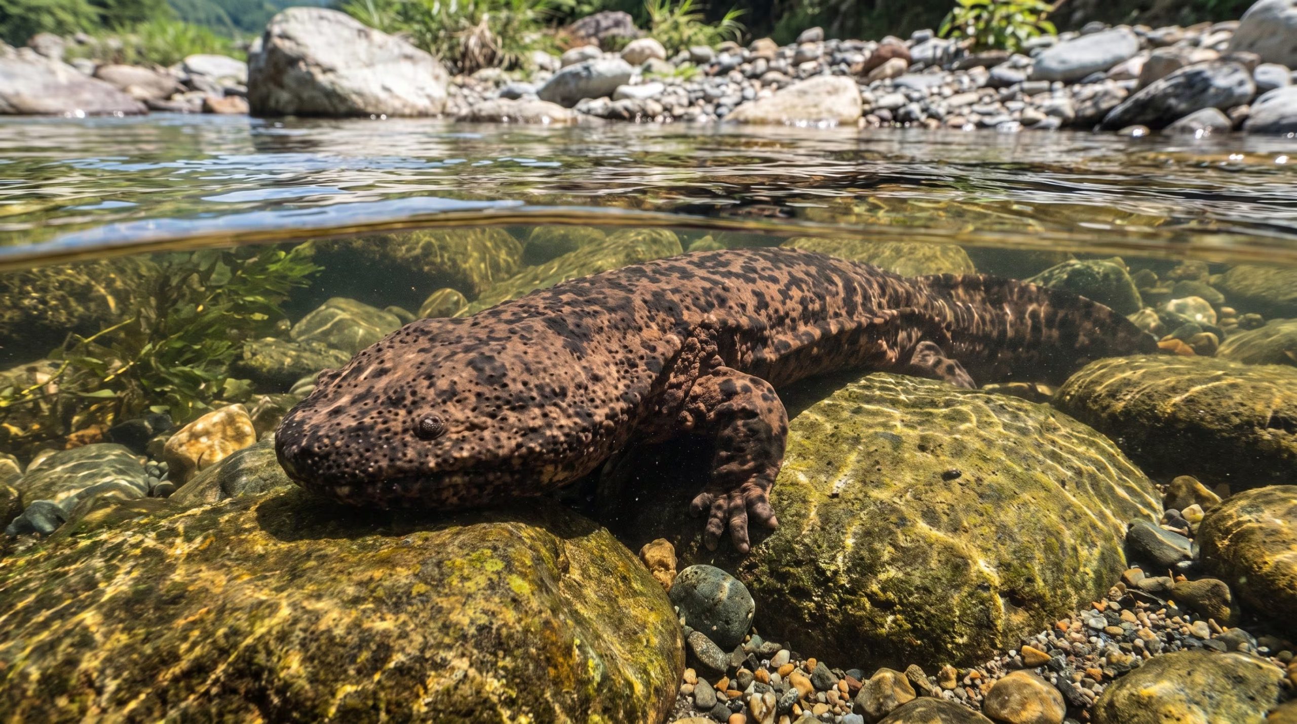 El estudio vincula la extinción de esta salamandra gigante con el enfriamiento entre el Plioceno y el Pleistoceno y advierte sobre la conservación de Andrias japonicus en Japón (Imagen Ilustrativa Infobae)