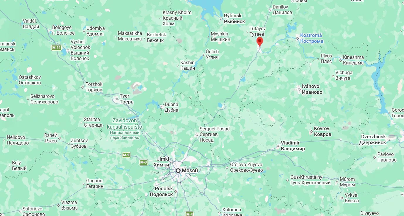 La región de Yaroslavl se encuentra a unos 250 kilómetros de la capital rusa, Moscu.