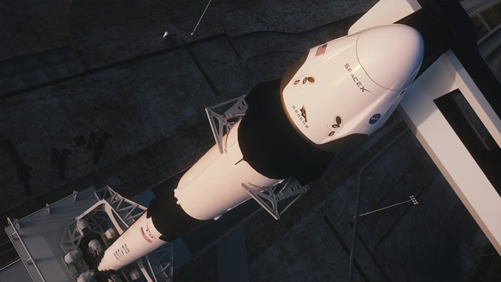 El Falcon 9 quedó en órbita inestable tras cumplir su misión y finalmente la gravedad lo puso en rumbo de colisión con la superficie lunar - NASA/SPACEX
