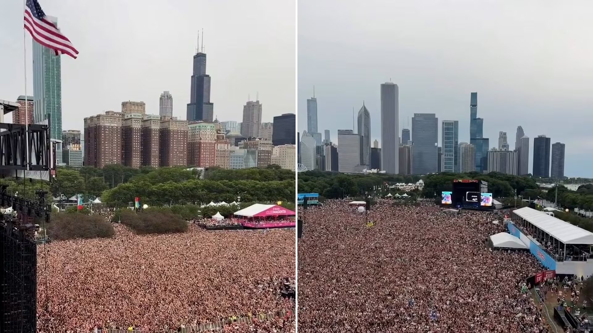 Los asistentes rebautizaron Lollapalooza 2026 como Mudapalooza por el barro persistente en Grant Park durante los cuatro días del festival (Redes sociales)