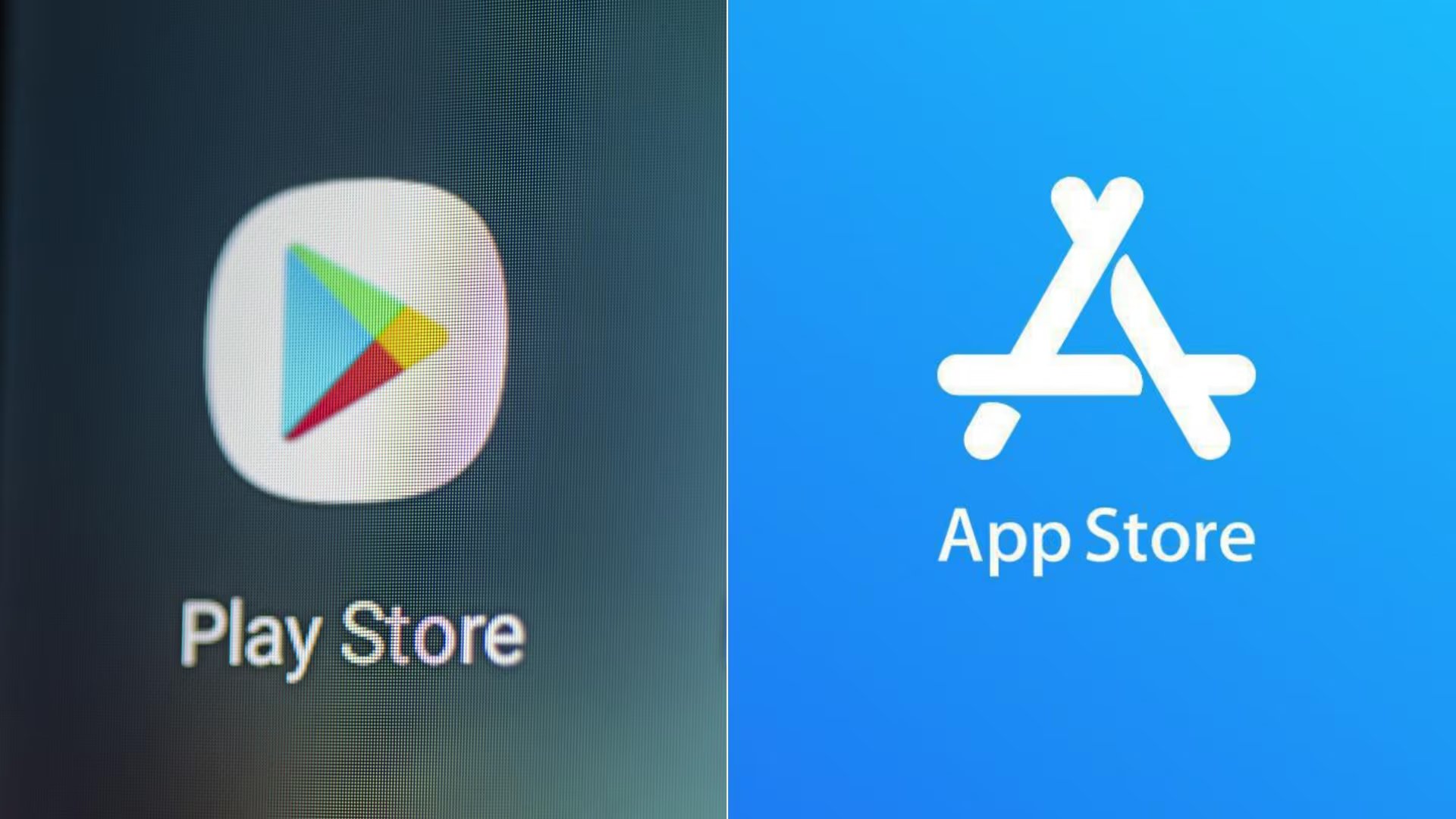 Las aplicaciones piratas no se pueden descargar desde Google Play Store o App Store. (Composición Infobae: Apple / Europa Press)