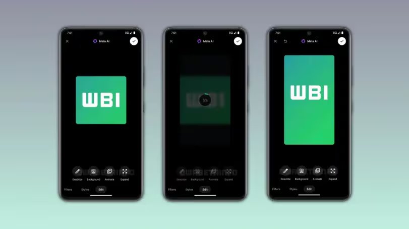WhatsApp prepara una nueva función para editar imágenes con IA. (WaBetaInfo)