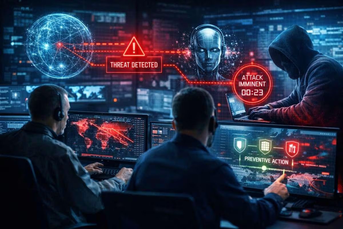 La inteligencia artificial permite detectar amenazas en tiempo real, aunque también amplía las herramientas disponibles para los atacantes. (Imagen Ilustrativa Infobae)