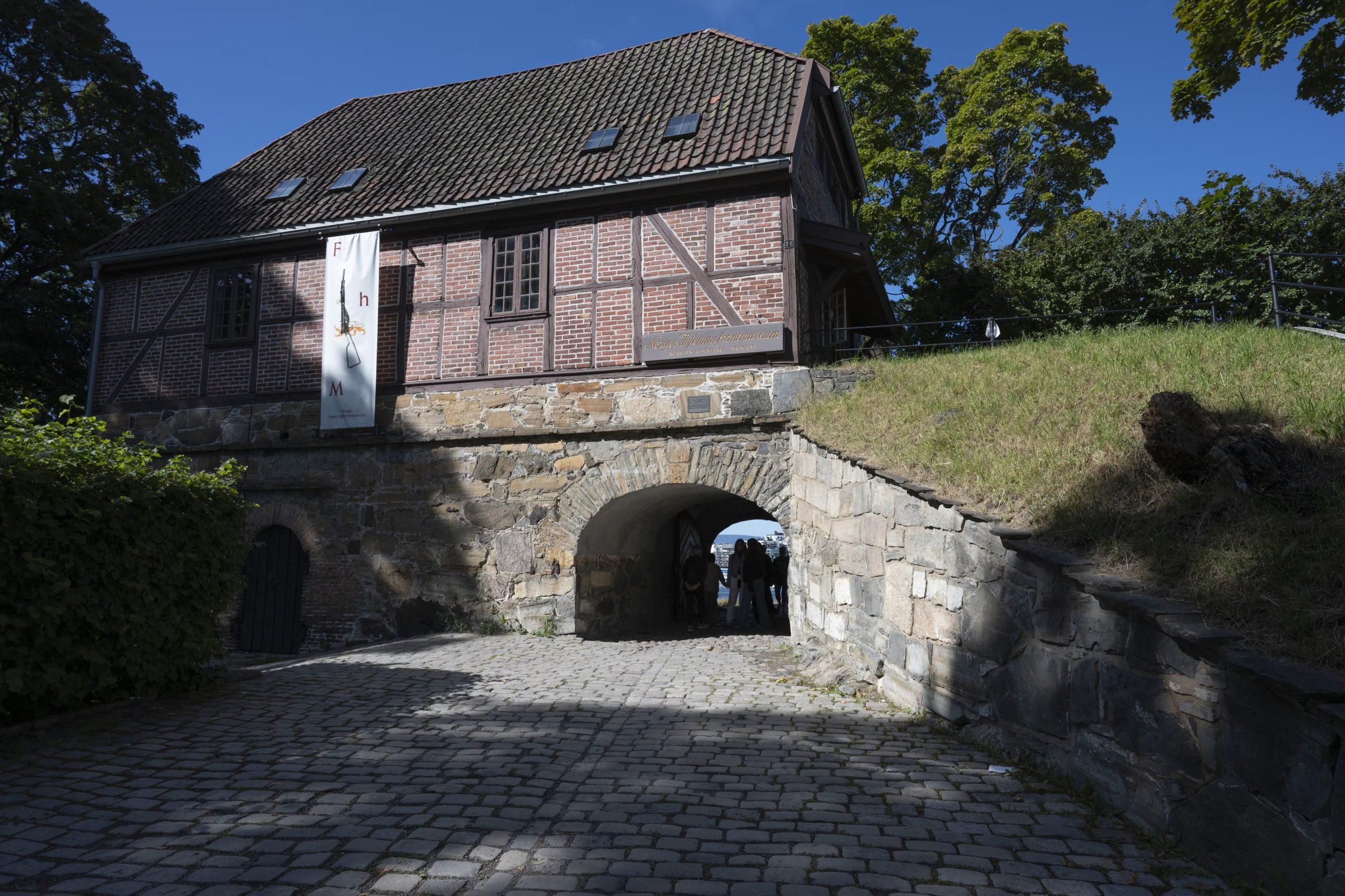 Una vista del Castillo y Fortaleza de Akershus (Akershus festning), Oslo, 26 de agosto de 2026 Noruega, (Foto de Oscar González/Sipa USA)