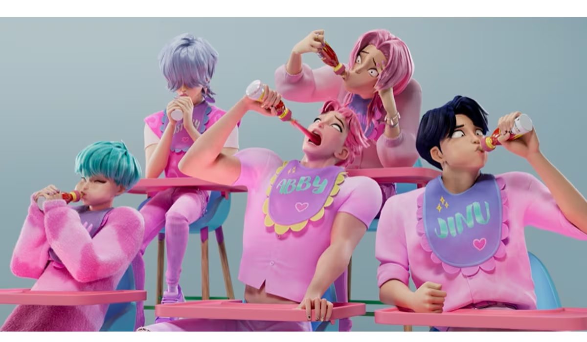 En la primera imagen deben aparecer todos los integrantes de Los Saja Boys. (Foto: Netflix)