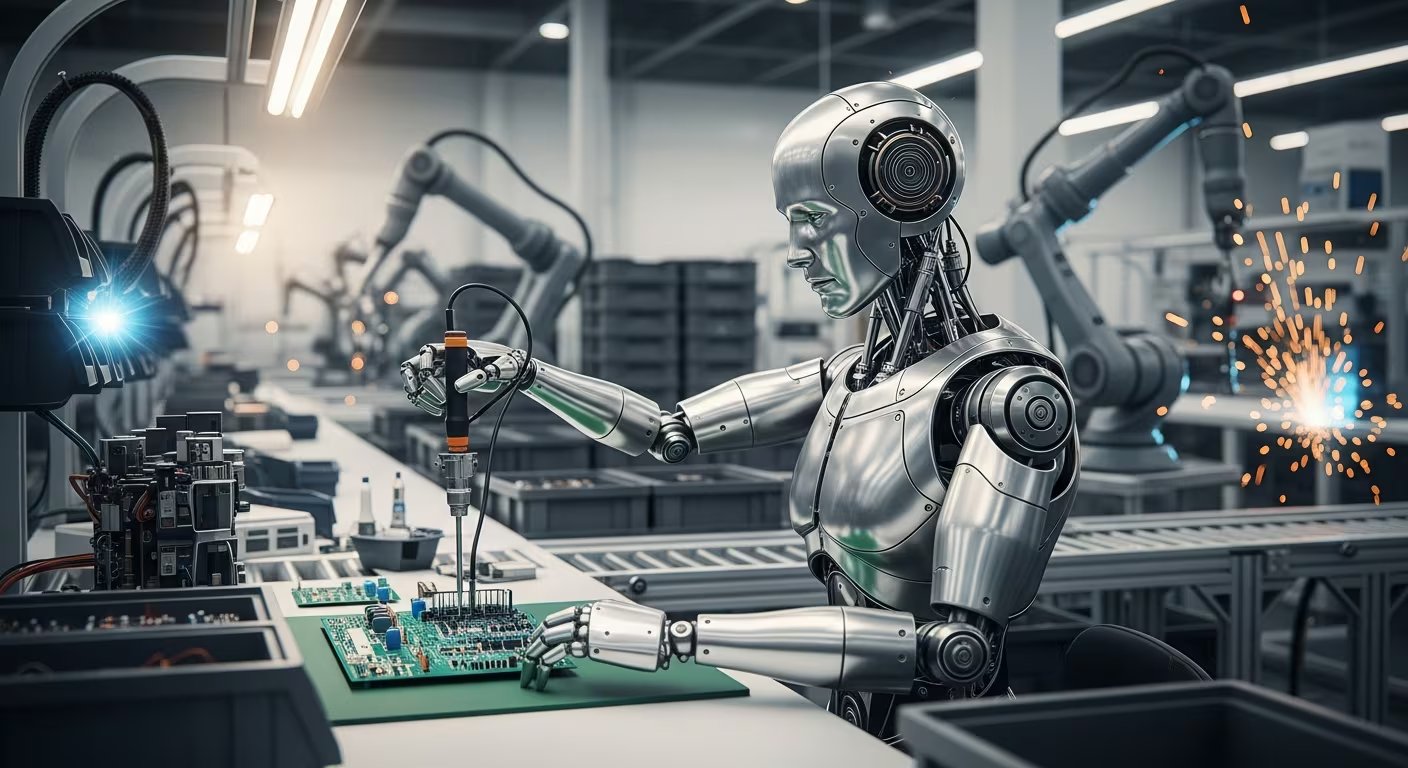Los robots inteligentes podrían competir en actividades físicas de la construcción y la hotelería hacia el final de la década. (Imagen Ilustrativa Infobae)