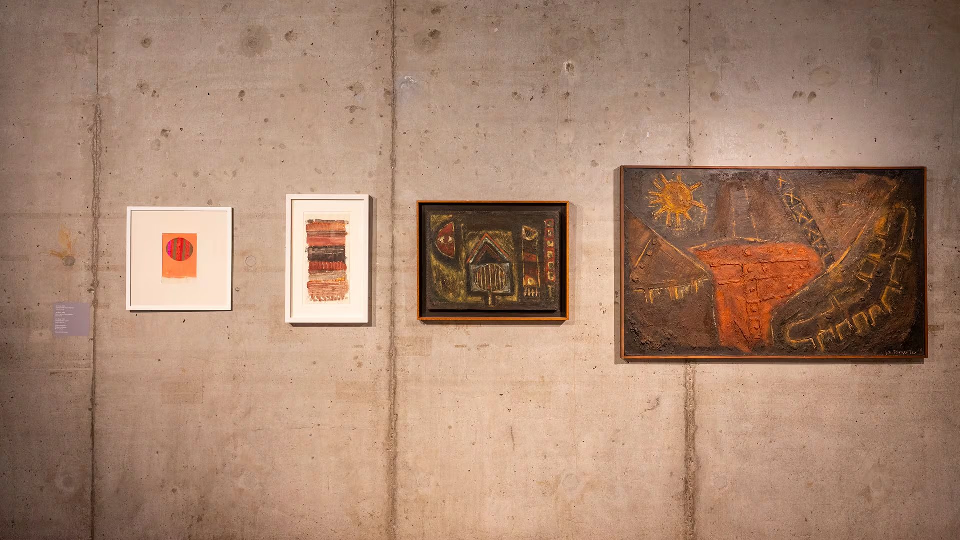 Una serie de obras raras, antes de su inmersión en la abstracción geométrica