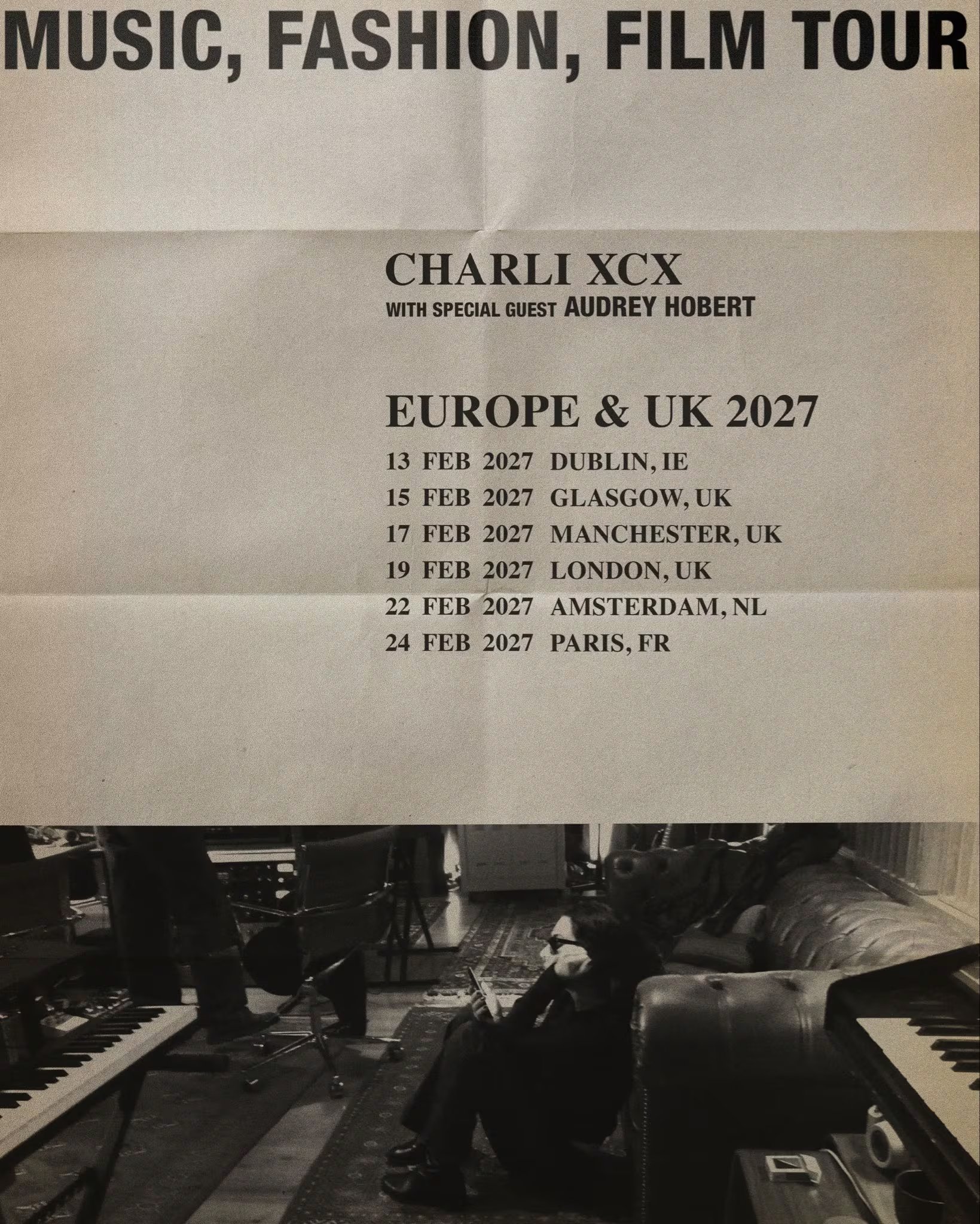 Imagen de la gira de Charli XCX en Europa.
