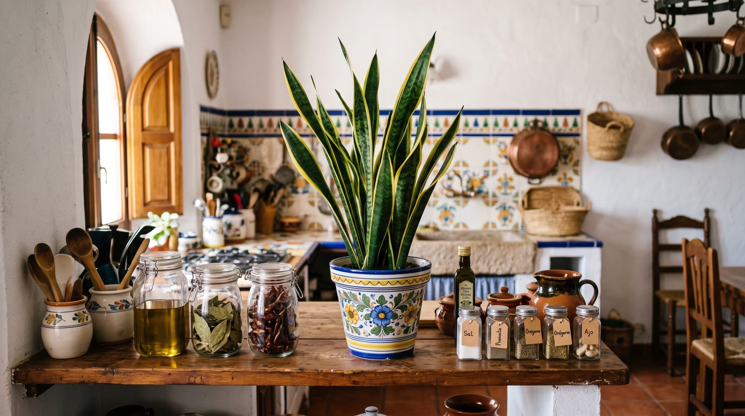 La planta de serpiente conviene que no le de luz solar directa. (Imagen Ilustrativa Infobae)