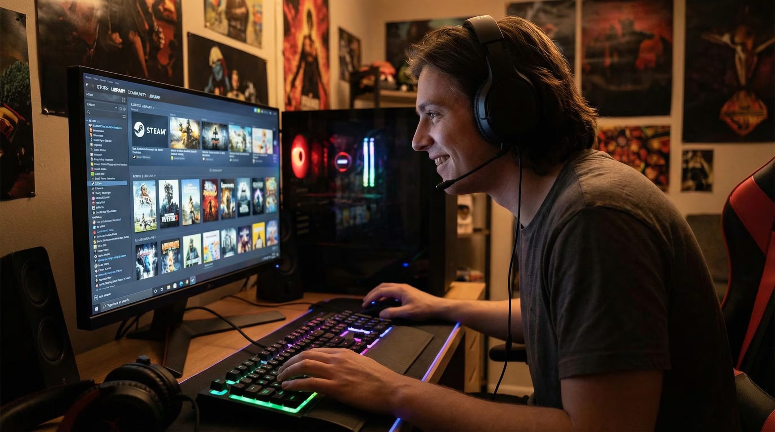El proceso para encontrar juegos gratis en Steam es sencillo y no requiere descargar aplicaciones externas. (Imagen Ilustrativa Infobae)