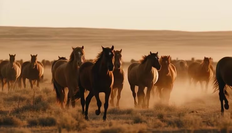 El estudio publicado en Royal Society Open Science evaluó en los caballos el interés por las personas, la atención, la sociabilidad con otros equinos y el neuroticismo (Magnific)