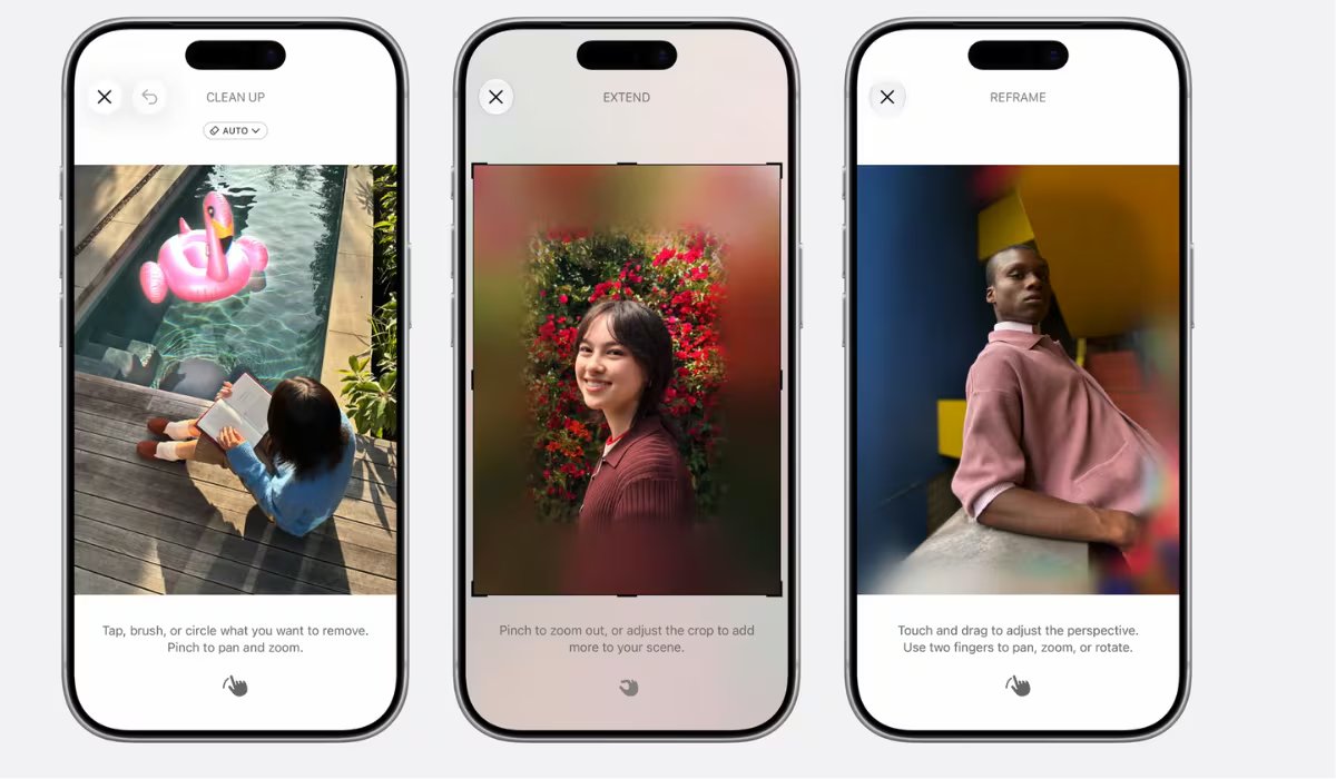 Con la llegada de iOS 27, la aplicación Fotos incorpora tres herramientas de inteligencia artificial. 

 (Apple)