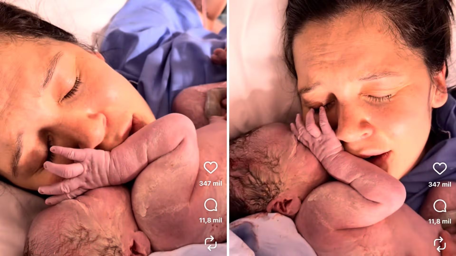 El video con el que Lina Tejeiro relató el parto adelantado de Gael - crédito linatejeiro/Instagram