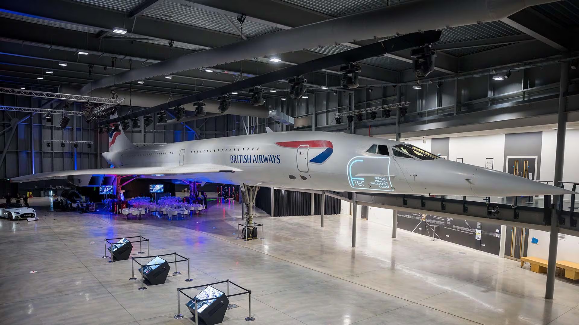 Concorde G-BOAF (Alpha Foxtrot) at Aerospace Bristol at Filton Airfield, Bristol, England.