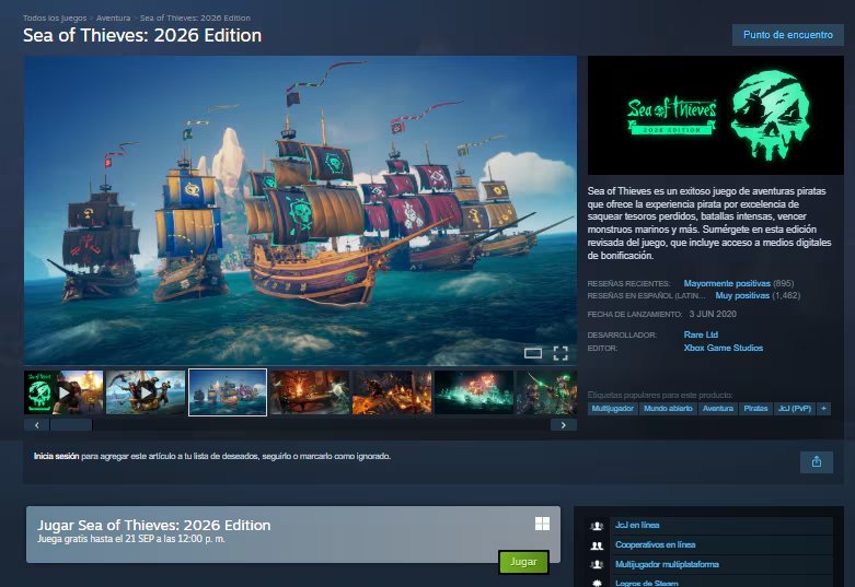 La disponibilidad de las promociones puede depender de la región y de las condiciones publicadas en la tienda. (Steam )