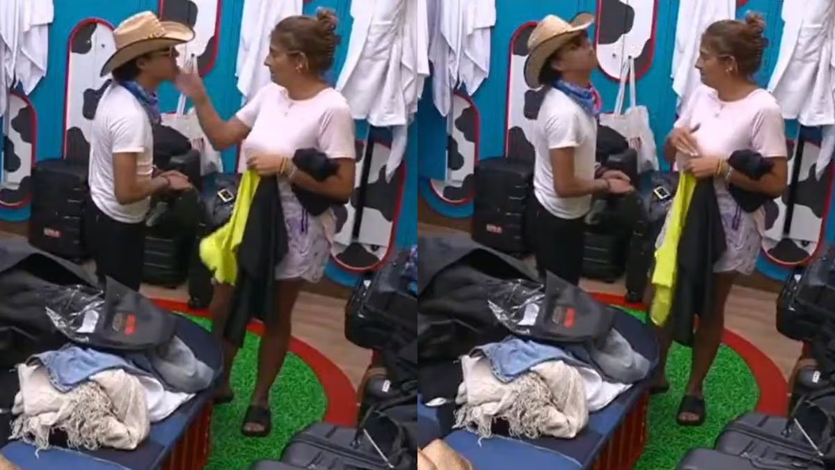 El incidente ocurrió mientras ambos organizaban ropa.
(Captura de pantalla)