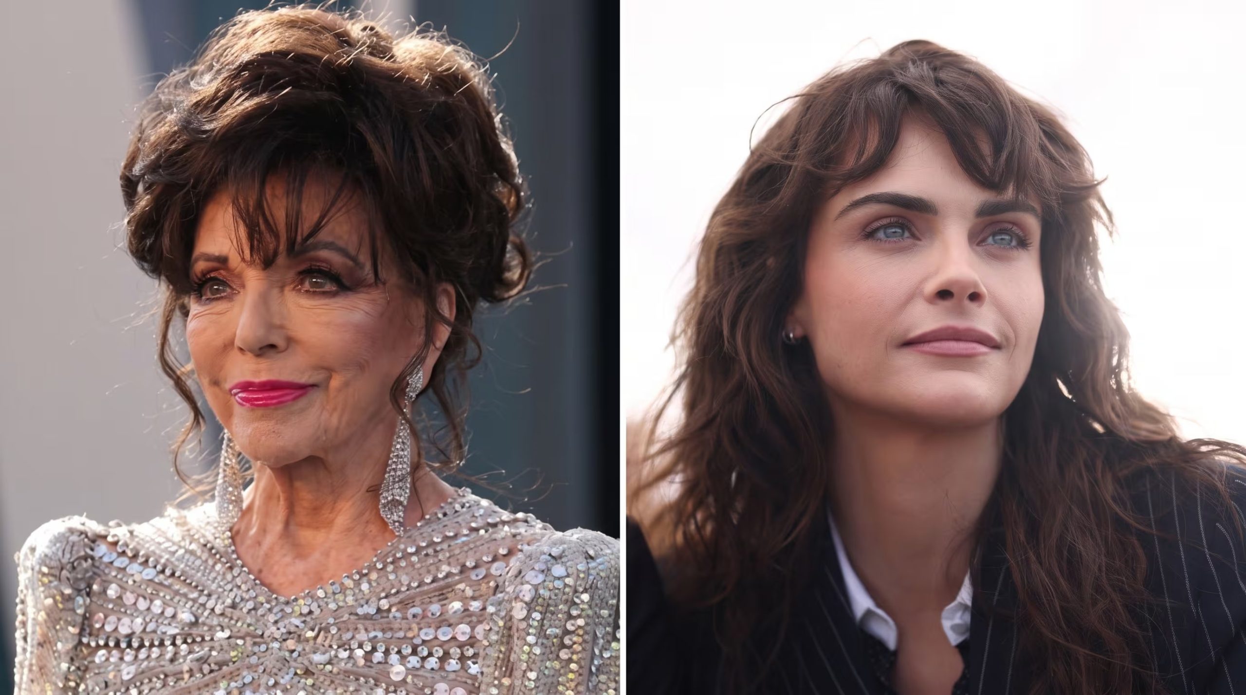 Joan Collins contó que le dio consejos de actuación a Cara Delevingne, de quien es madrina, con el tono directo que marca su vínculo (Imagen Ilustrativa Infobae)