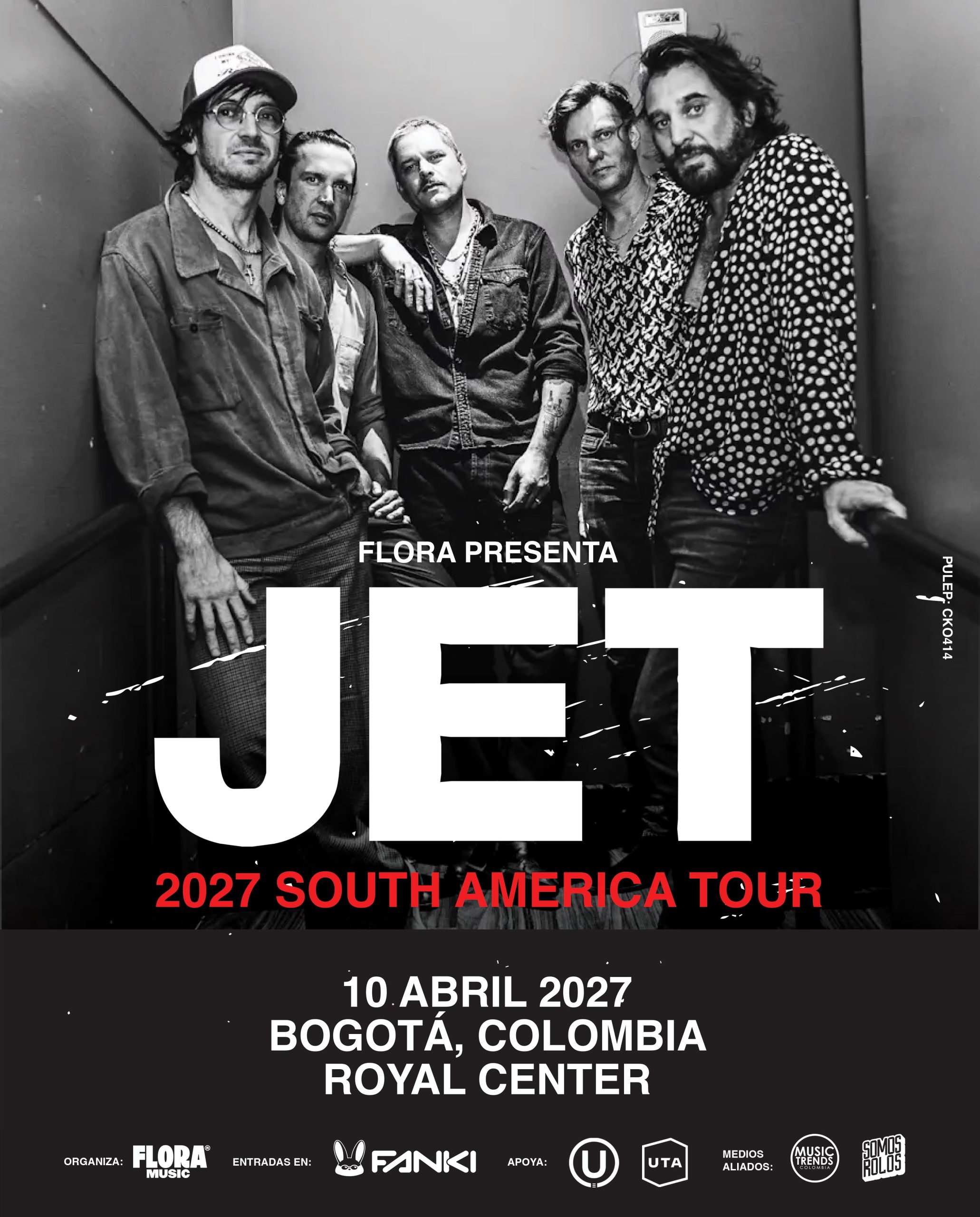 La banda se presentará en Colombia el 10 de abril de 2027 en el Teatro Royal Center de Bogotá - crédito cortesía Flora Music