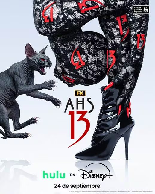 El póster de American Horror Story: 13 anticipa el estreno de la nueva temporada en Disney+ para Latinoamérica. (Disney+)
