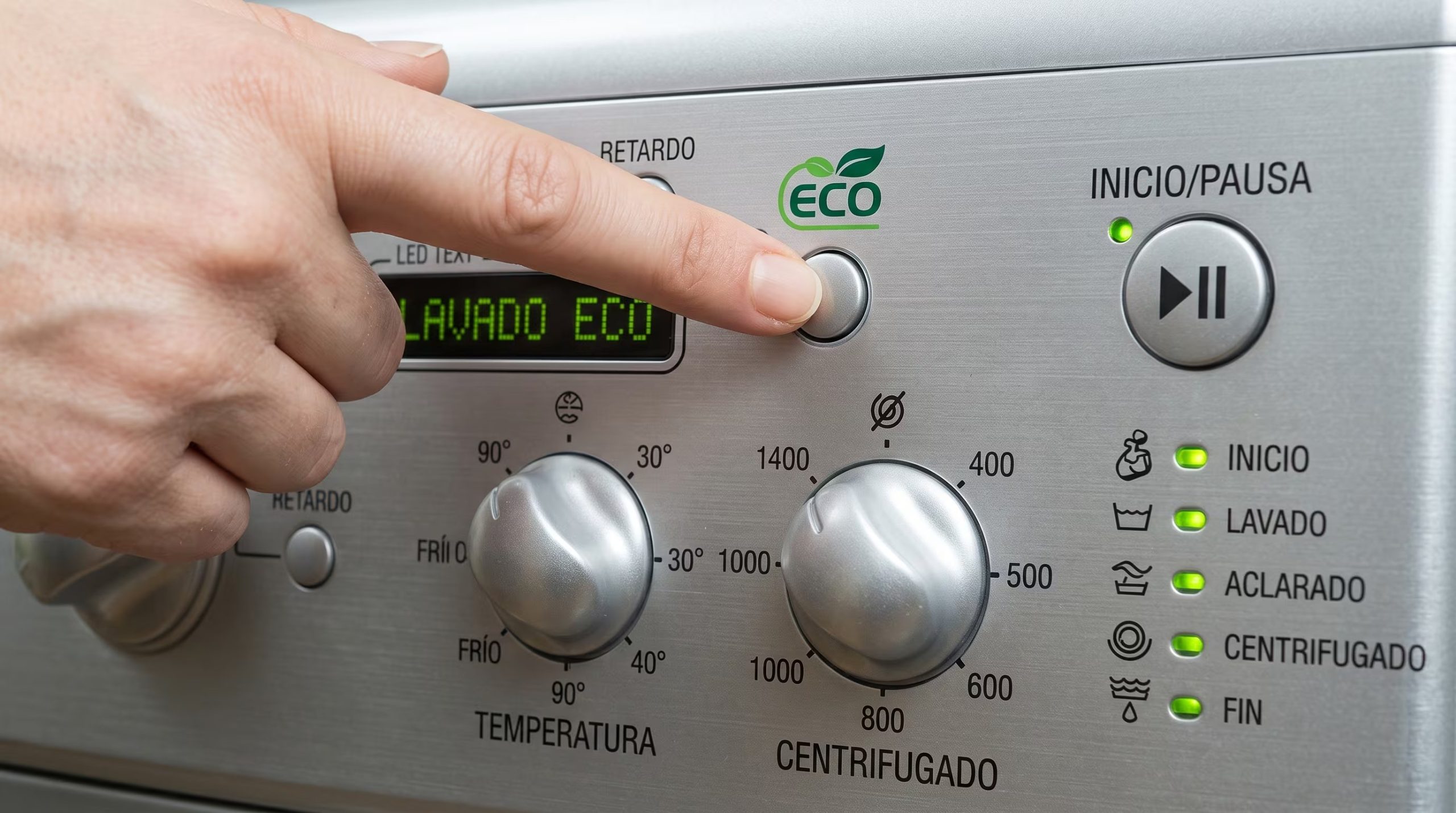 El modo eco de la lavadora reduce el consumo eléctrico por ciclo. (Imagen Ilustrativa Infobae)