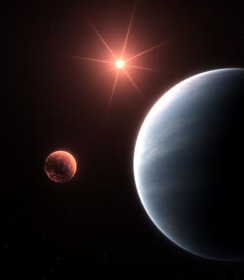 El mundo extrasolar ocupa una región conocida como desierto neptuniano, donde escasean planetas grandes en órbitas tan próximas a sus estrellas
(Alberto Peláez Torres / IAA-CSIC)