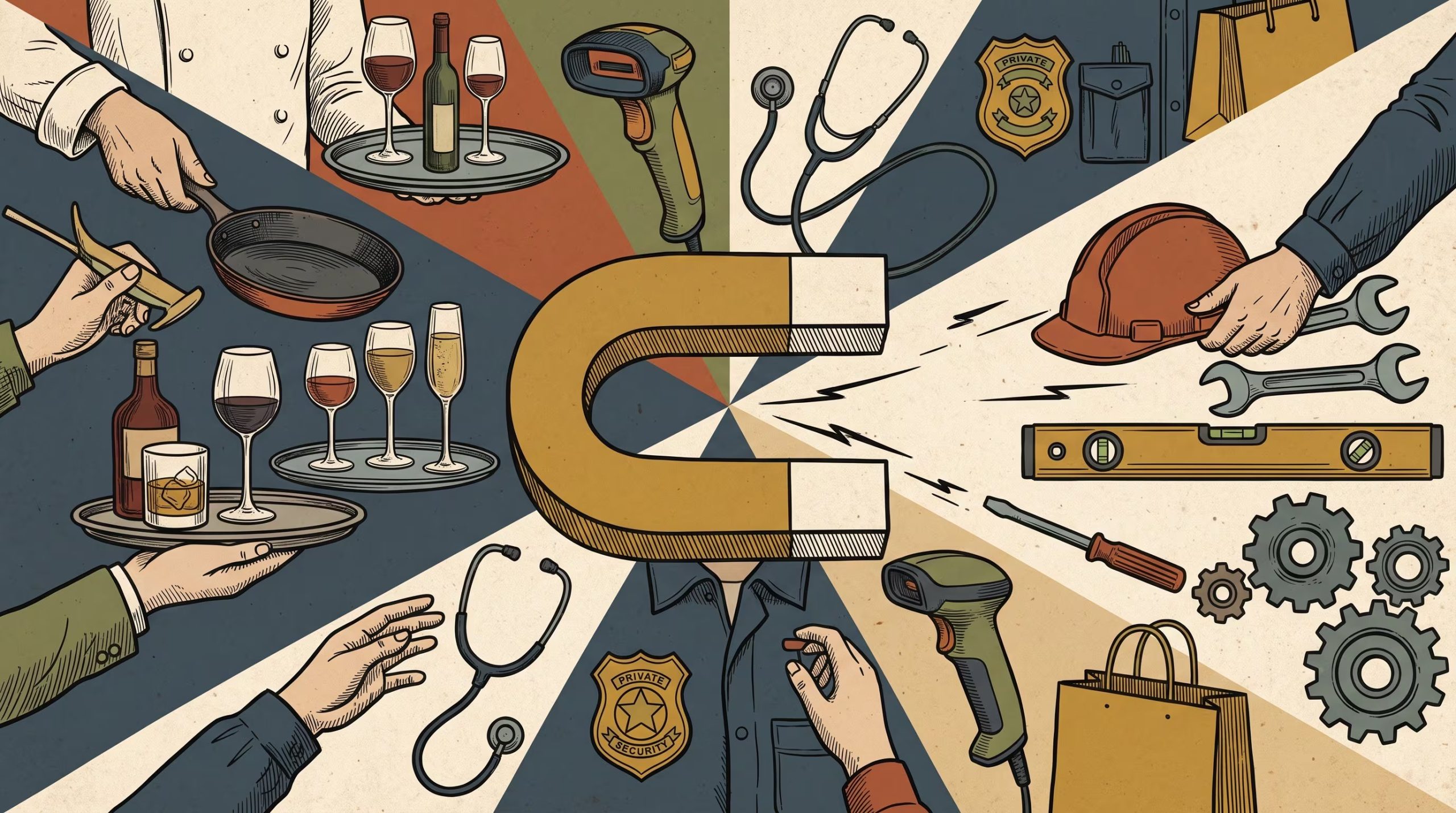Construcción, manufactura, seguridad privada, enfermería, gastronomía y comercio minorista muestran una brecha estructural de trabajadores en Estados Unidos. (Imagen Ilustrativa Infobae)