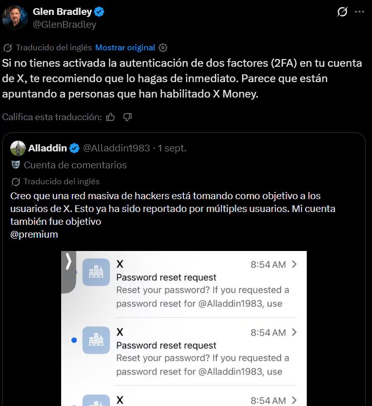 Usuarios de X alertan por posible ataque de phishing ante el lanzamiento de X Money para cuentas premium. (X)