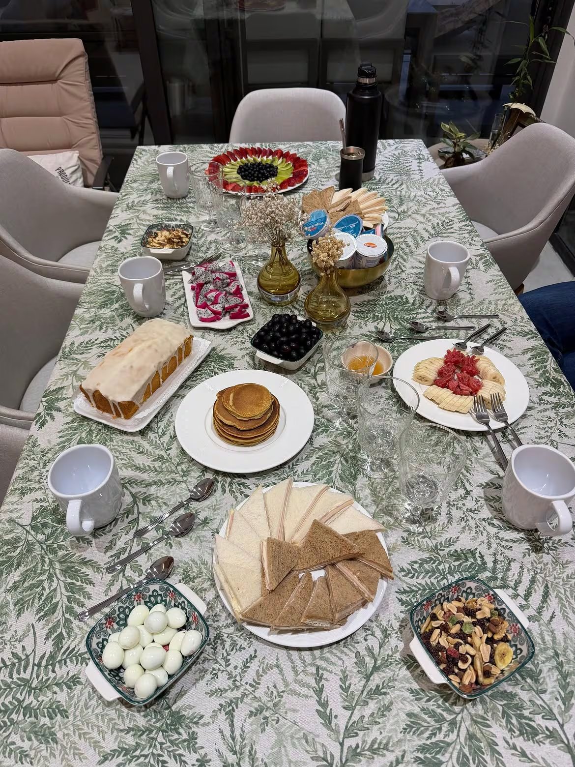 La mesa para el cumpleañero en su día