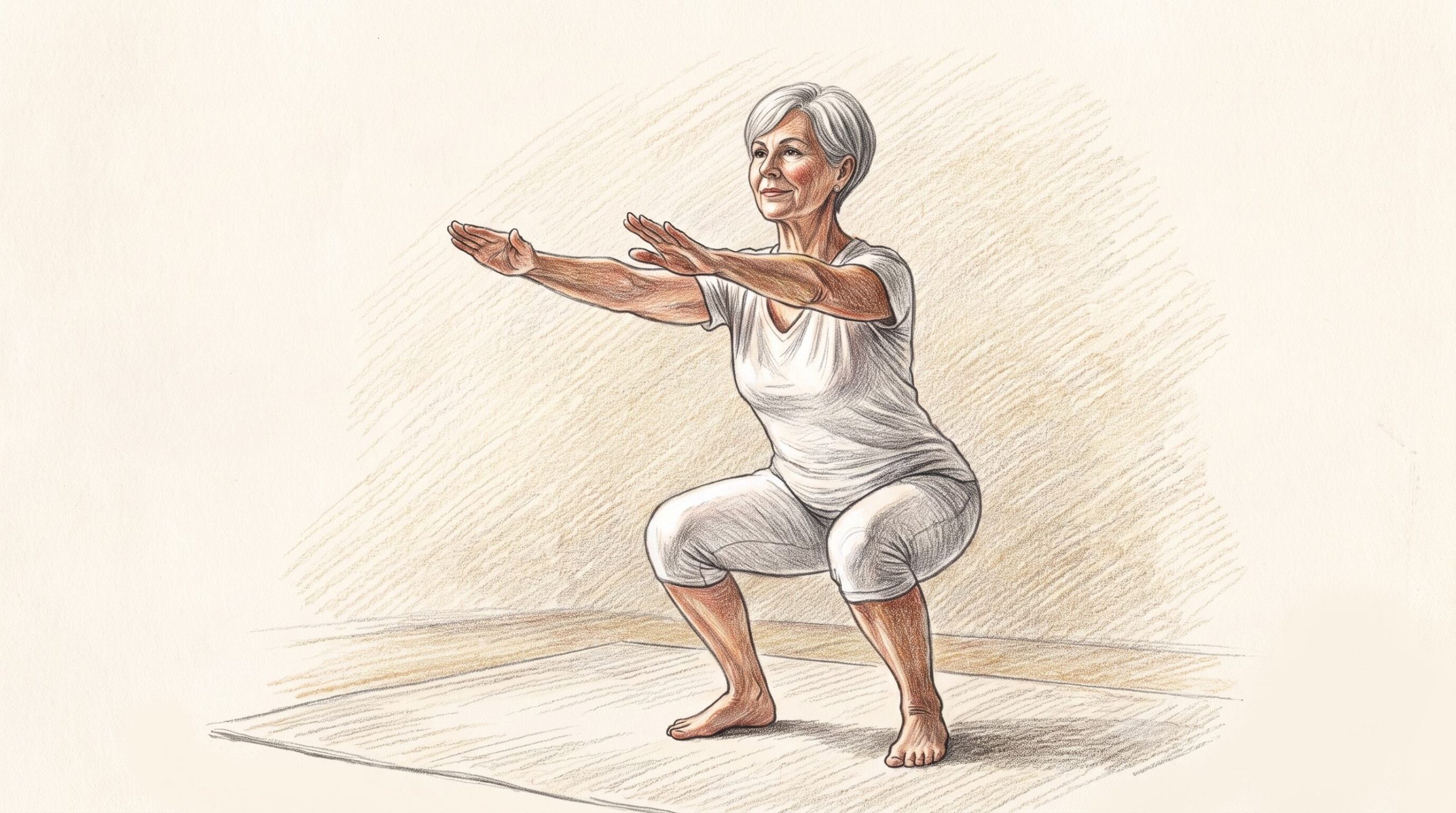 El entrenador Álvaro Puche propone un circuito de fuerza de tres o cuatro minutos, tres veces por semana, para personas mayores. (Imagen Ilustrativa Infobae)