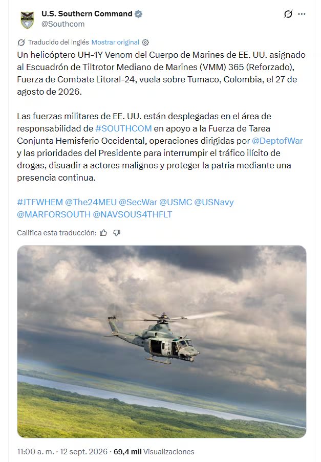 - crédito @Southcom/X