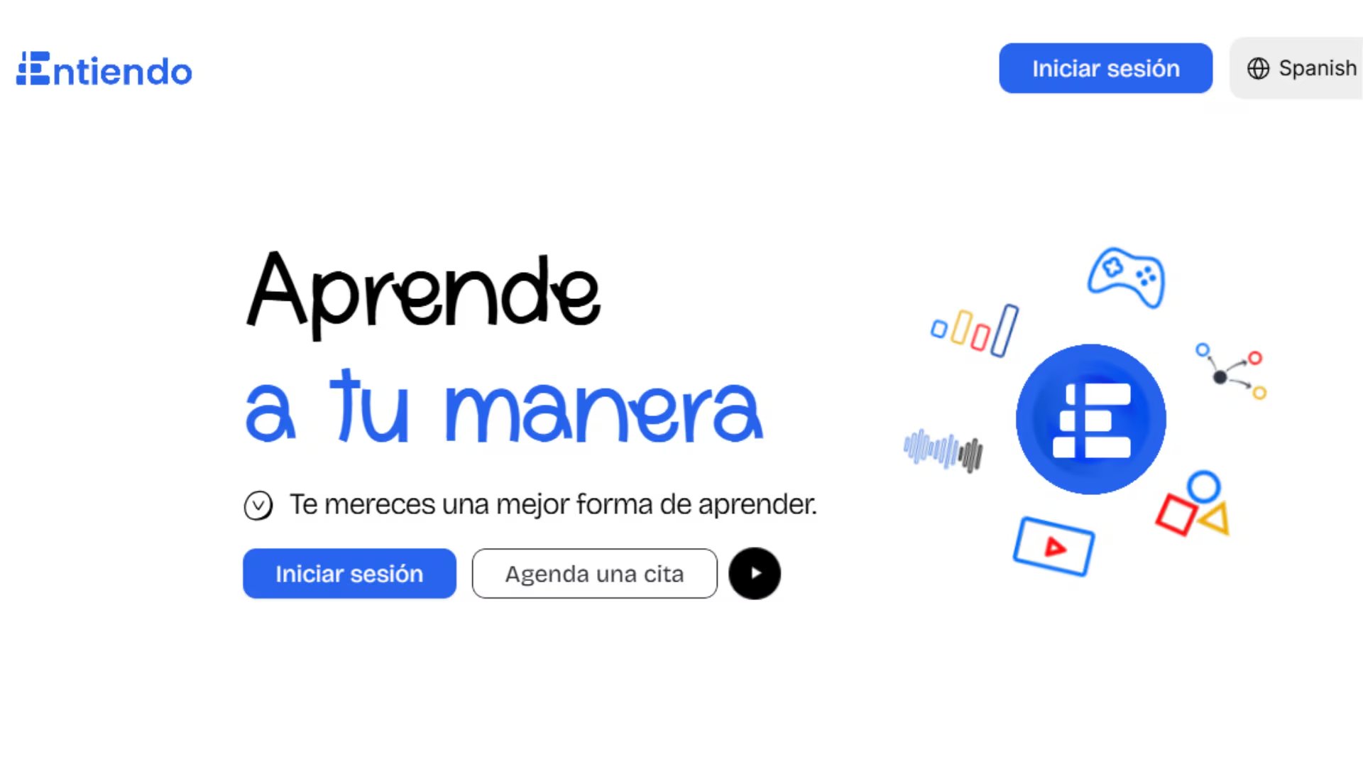La interfaz de la plataforma peruana Entiendo.ai ofrece herramientas de aprendizaje personalizado desarrolladas con inteligencia artificial.
