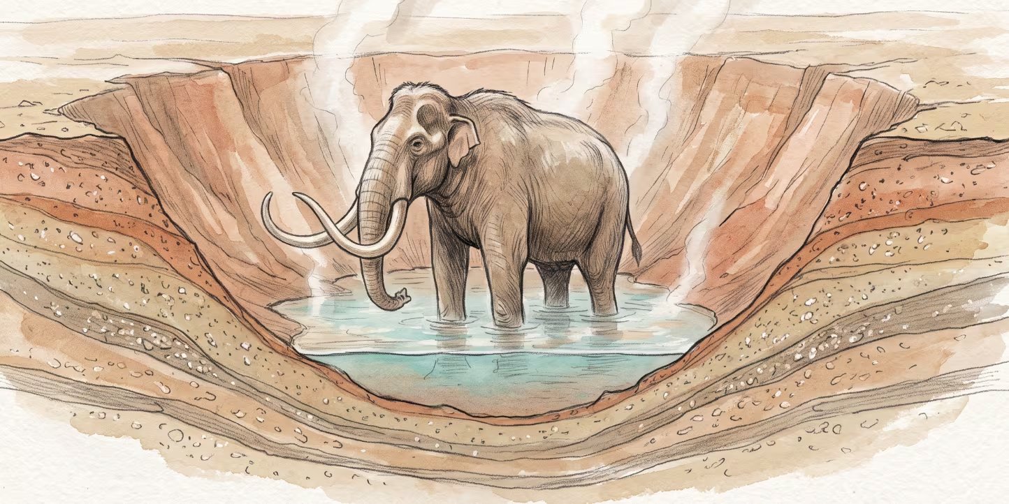 Los investigadores prevén sumar datación por uranio-torio para confirmar la cronología del Mammoth Site y ampliar el estudio del Pleistoceno en las Black Hills (Imagen Ilustrativa Infobae)