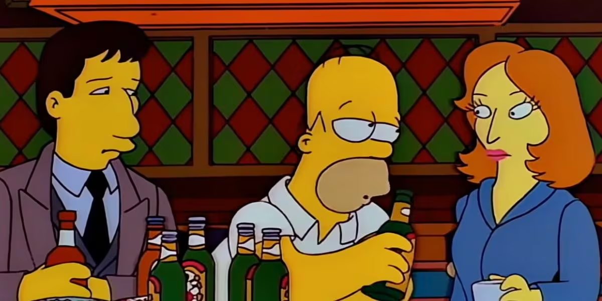 Los Simpson y Los expedientes X fueron dos símbolos televisivos de los 90, y su cruce unió la sátira animada con la ciencia ficción y las conspiraciones (Captura/YouTube)